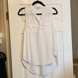 Talula white button up tank size M